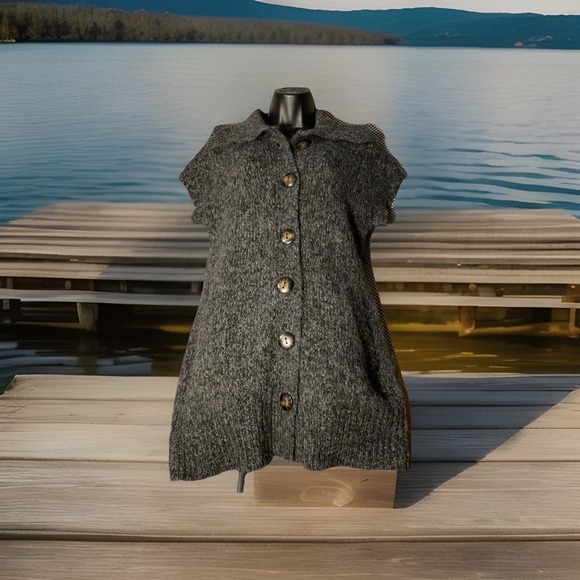 Fenn Wright Manson Long Cardigan Sweater  Alpaca Wool Blend 6 Button - Picture 1 of 7
